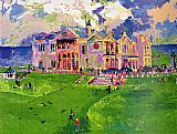 Leroy Neiman Clubhouse at Old St. Andrews painting